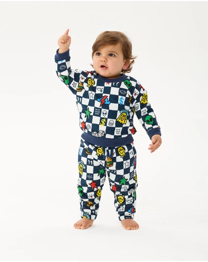 Rock Your Baby - Far Out Check Baby Alexander Track Pant