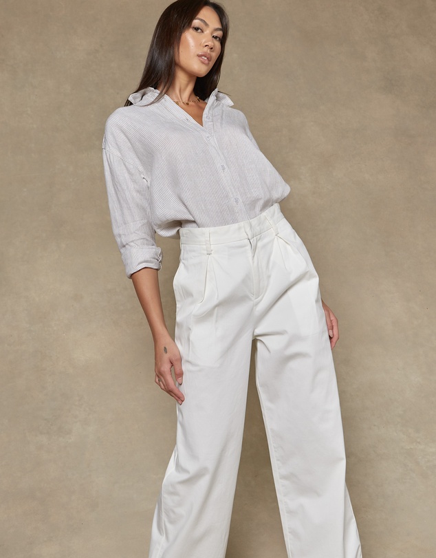 DRICOPER DENIM - Maya Ivory Wide Leg Pants