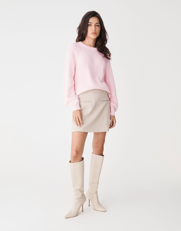 Forcast - Meg Crew Neck Rib Knit Jumper
