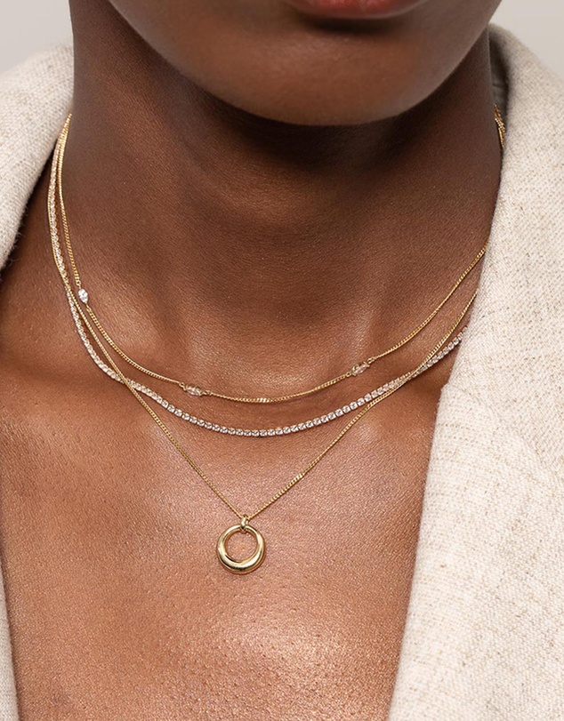 Astrid & Miyu - Navette Crystal Necklace