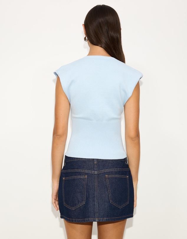 Dazie - Nyla Cinched Waist Knit Vest