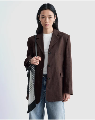 & Other Stories - Tapered Linen Blazer