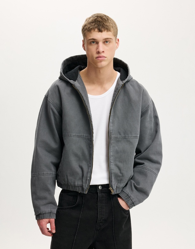 Cotton On - Cropped Hooded Bomber