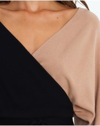 Petal & Pup - Nate Dress - Black/Beige