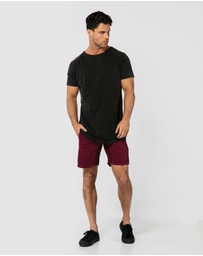 ONEBYONE - Hudson Maroon Shorts