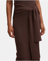 Forever New - Margot Wrap Detail Knitted Midi Dress