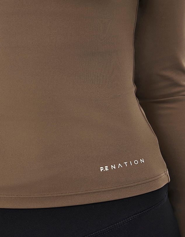P.E Nation - Routine Quarter Zip LS Top