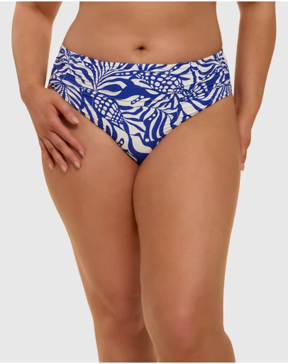 Simone Perele - Sea Ruched Mid-Rise Bikini Brief