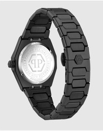 Philipp Plein - PLEIN DELUXE 44mm IP Black Tone Analogue Watch