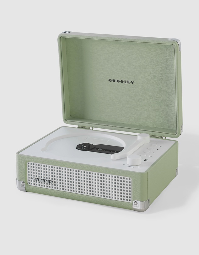 Crosley - Crosley Cruiser Portable Retro CD Player with Stereo Bluetooth Speakers, FM Radio - Mint
