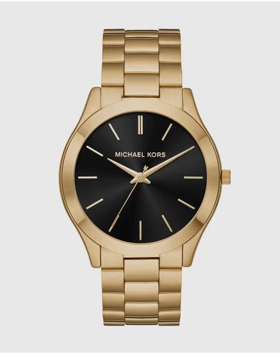 Michael Kors - Michael Kors Slim Runway Gold Watch MK8621