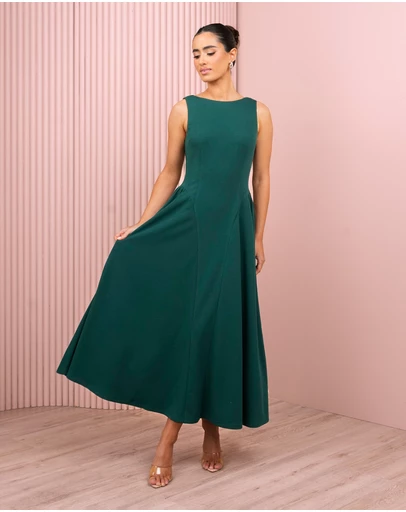 Azzurielle - Sophie Full Skirt Midi Dress