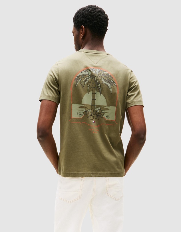 Tommy Hilfiger - Palm Tree Back Graphic T-Shirt