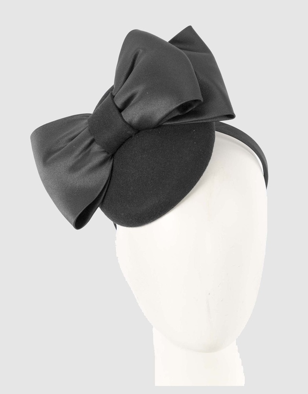Max Alexander - Felt Winter Pillbox Fascinator with Bow