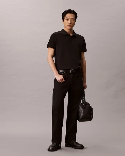 Calvin Klein Jeans - Sleek Interlock Monogram Polo Shirt