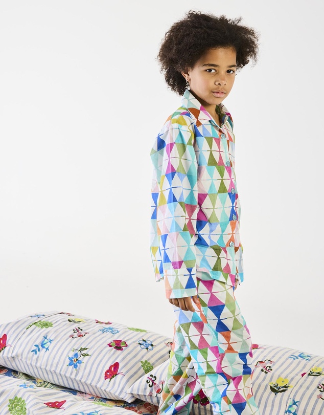 Kip&Co - Kip&Co x Anna Spiro Turkish Delight Kids Organic Cotton Long Sleeve Shirt and Pants Pyjama Set