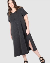 Love Your Wardrobe - Kara Acid Wash T-shirt Dress