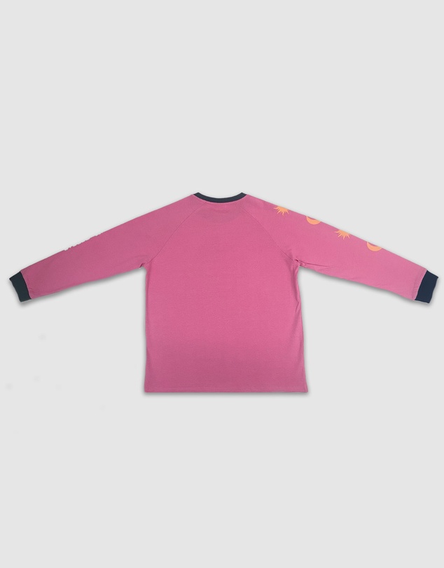 Banabae - Parklife Ladies Long Sleeve Tee - Peony