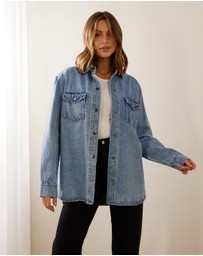 Atmos&Here - Frankie Oversize Denim Shacket