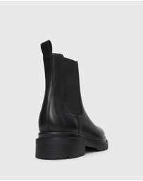 Betts - Indigo Leather Chelsea Ankle Boots