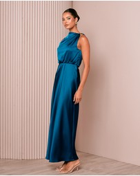 Azzurielle - Darsha Blouson Maxi Dress