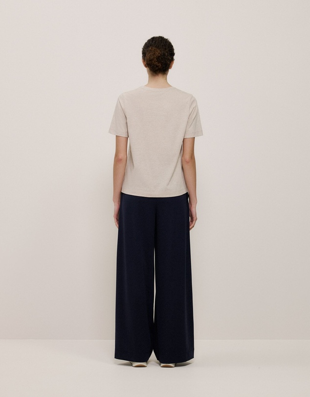 Trenery - Australian Cotton Marle T-shirt in Clay