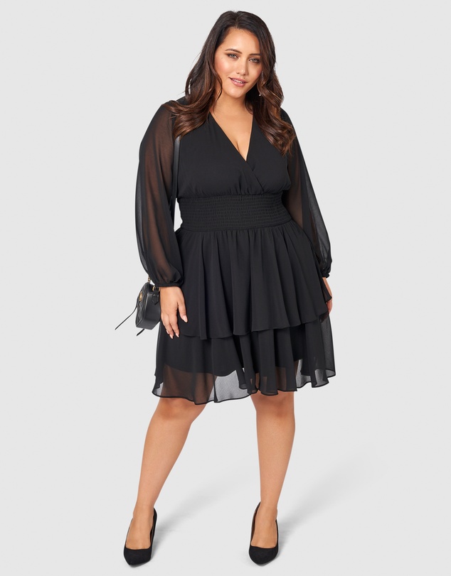 Pink Dusk by Curve Project - Shake Your Money Maker Midi Dress