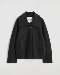 COS - Oversized Boiled-Wool Short Jacket
