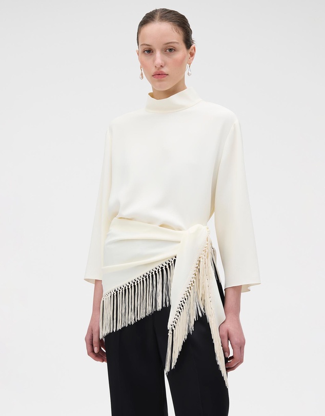 Oroton - Scarf Detail Top