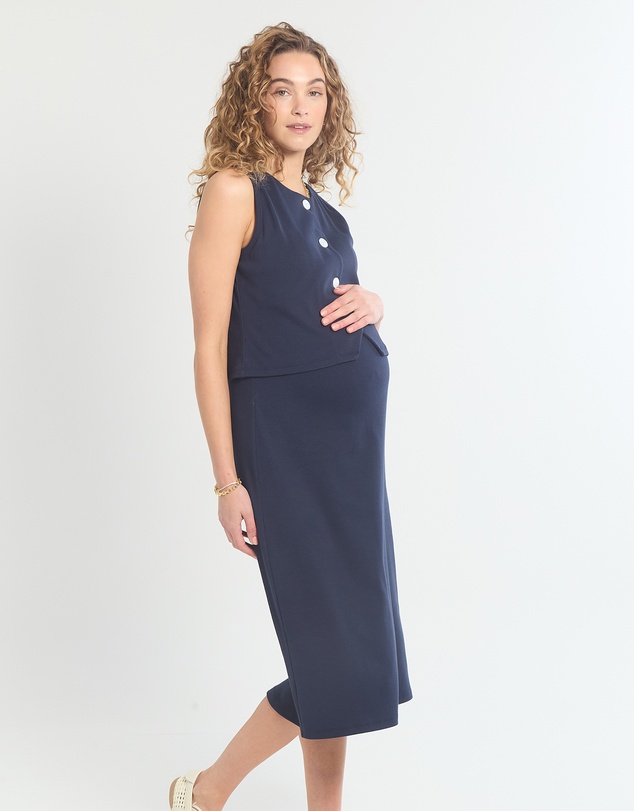 Soon Maternity - Isla Soft Rib Feeding Dress