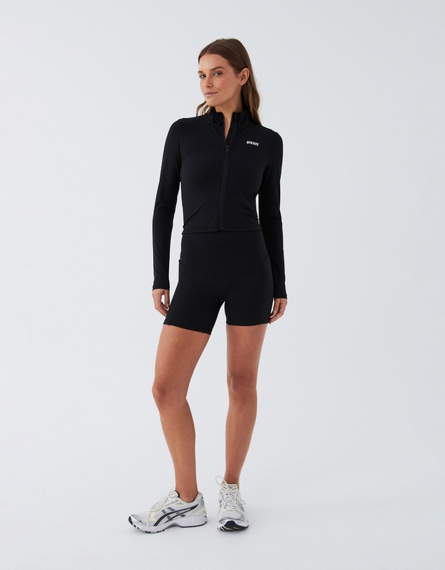 Upstate - Butter Cropped Zip Through