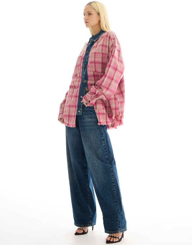 THE TALES - Utility Flannel And Denim Shirt