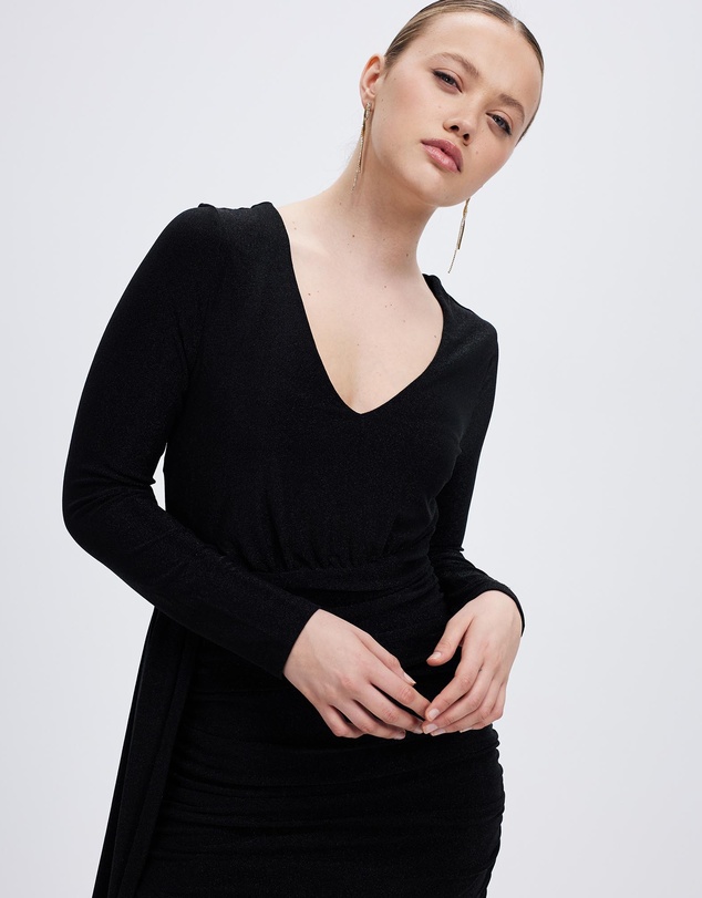 Romance by Honey and Beau - Farrah Long Sleeve Dress