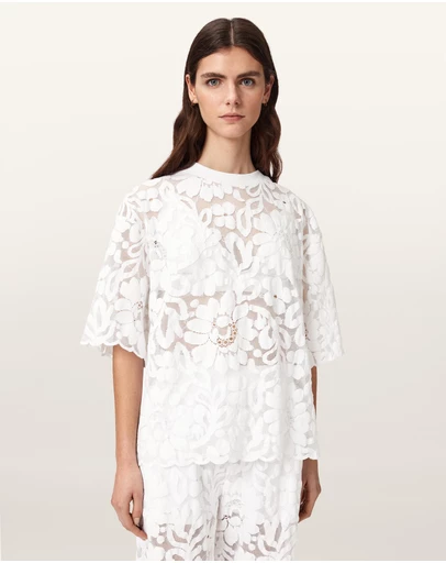 AllSaints - Amelie Lace Tee
