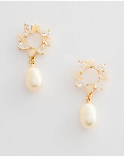 Moira Hughes - The White Label - Celaena Pearl Drop Earrings