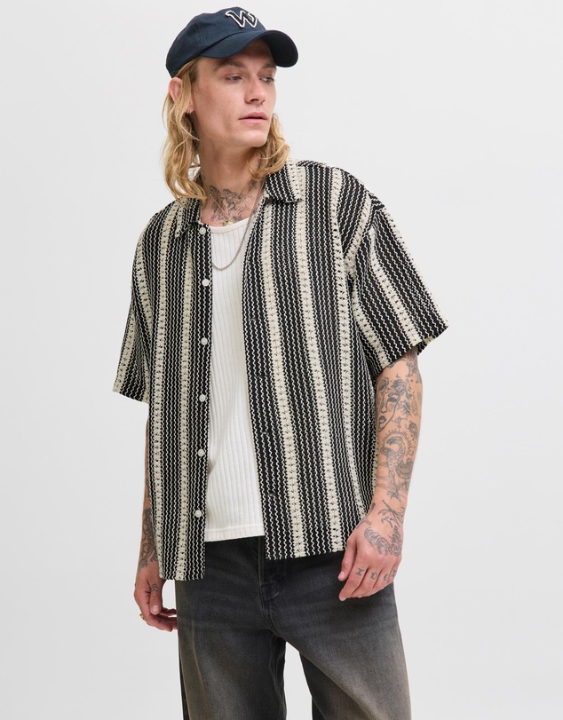 Jack & Jones - Bellagio Crochet Short Sleeve Shirt