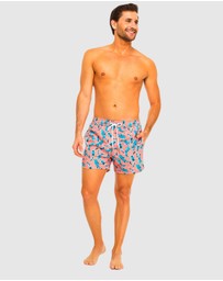 Tolu Australia - Orange Boardshorts with Whale Sharks