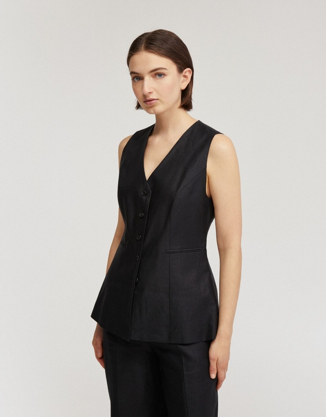 Oxford - Alice Linen Waistcoat