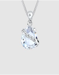 Elli Jewelry - Necklace Crystal Drop 925 Sterling Silver