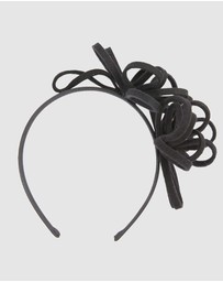 Max Alexander - Felt Black Loops Fascinator