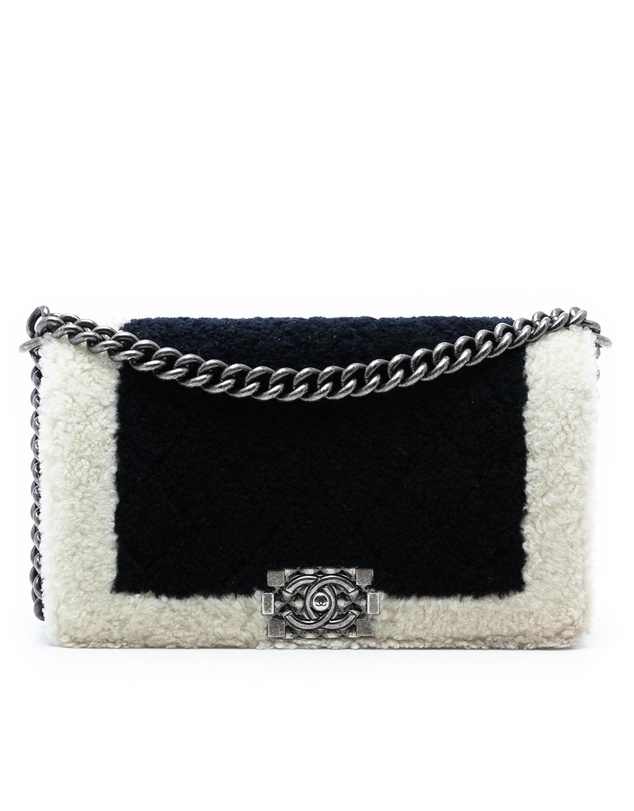 Pre-Loved by Azura Reborn - Pre-Loved Old Medium Bicolor Shearling Boy Flap