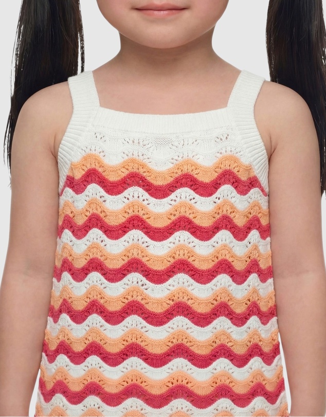 GUESS - Short Sleeve Crochet Dress