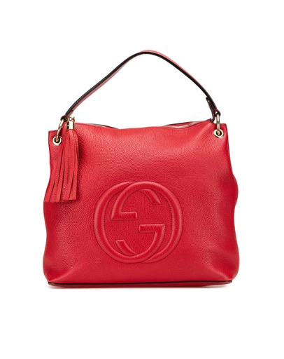 Pre-Loved by Azura Reborn - Pre-Loved Large Pebbled Calfskin Soho Convertible Hobo