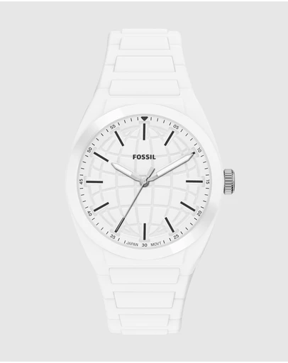 Fossil - Everett White Analogue Watch