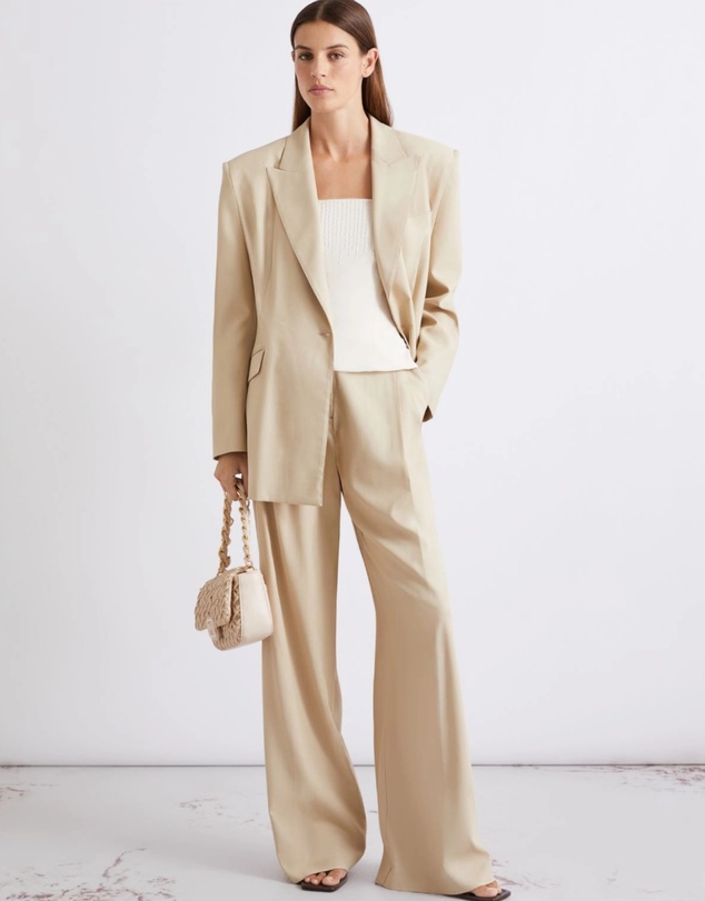 Marella - Twill Wide-Leg Trousers