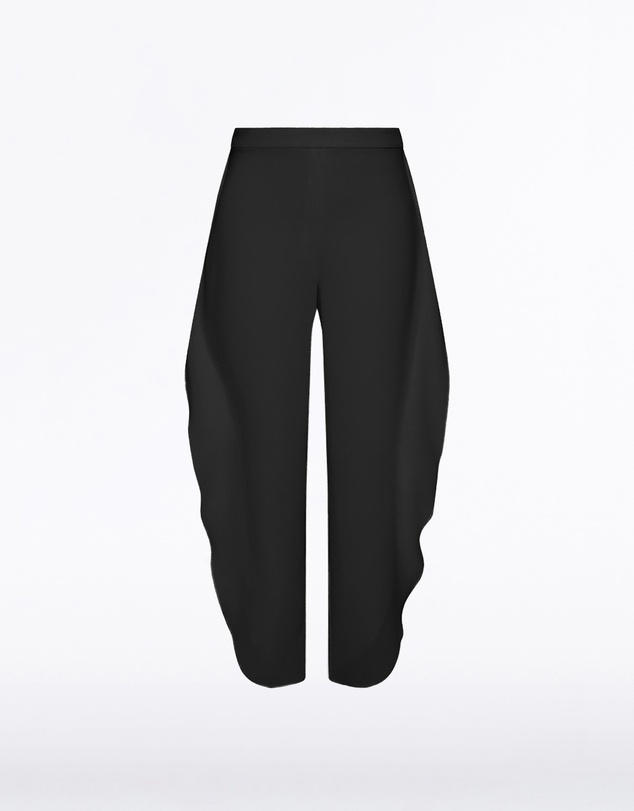 Carla Zampatti - Black Crepe Petal Pant