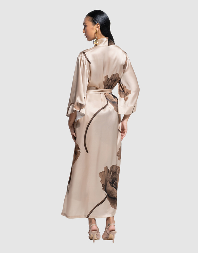GINIA - Silk Long Robe