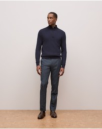 Trenery - Merino Half Zip in Navy