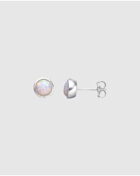 Von Treskow - Cased Czelline Opal Round Studs