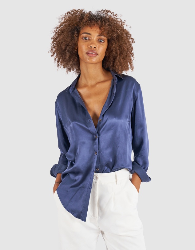 CAMIXA - Satin Silk Shirt